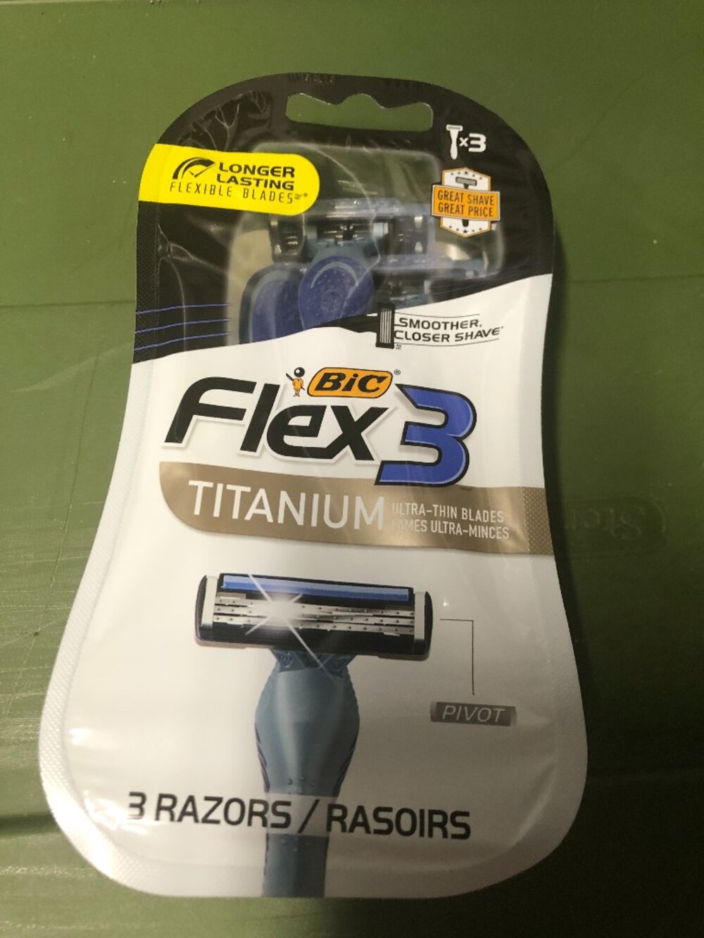 BIC Flex 3 Titanium SET of 3 Razors